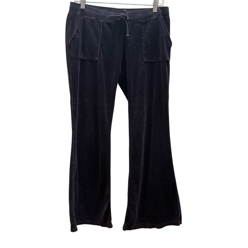 Juicy couture Lowrise bell bottom velour pants size medium - Picture 3 of 12